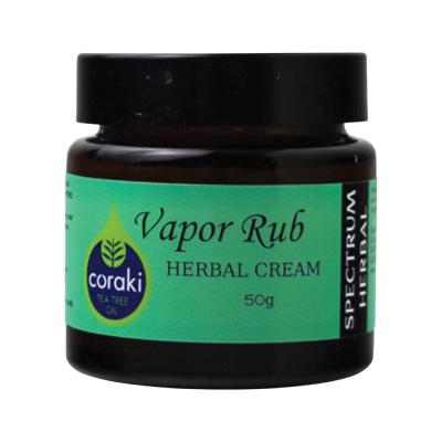 Spectrum Herbal Herbal Cream Vapor Rub With Coraki Tea Tree Oil 50g