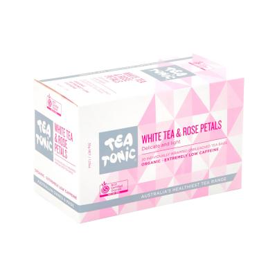 Tea Tonic Org White Tea And Rose Petals Tea X 20 Tea Bags