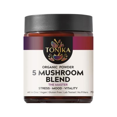 Tonika Org Mushroom Powder 5 Mushroom Blend 90g