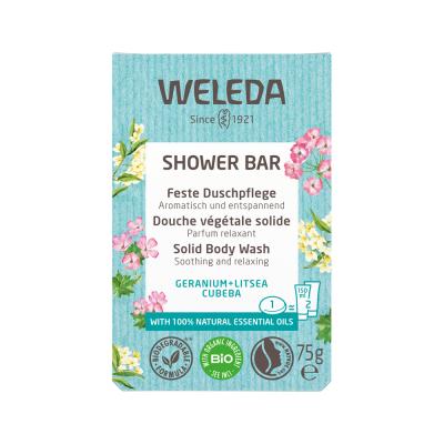 Weleda Shower Bar Geranium And Litsea Cubeba 75g