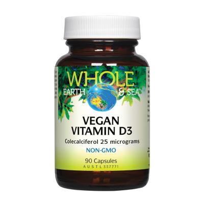 Whole Earth Sea Vegan Vitamin D3 90c