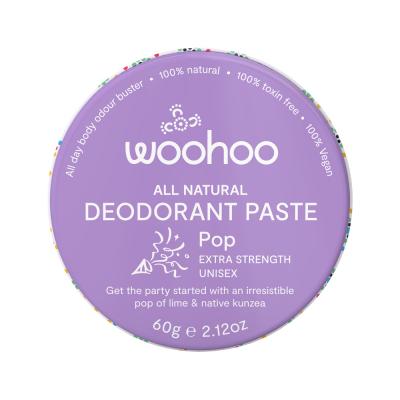 Woohoo Deodorant Paste Pop (extra Strength) Tin 60g