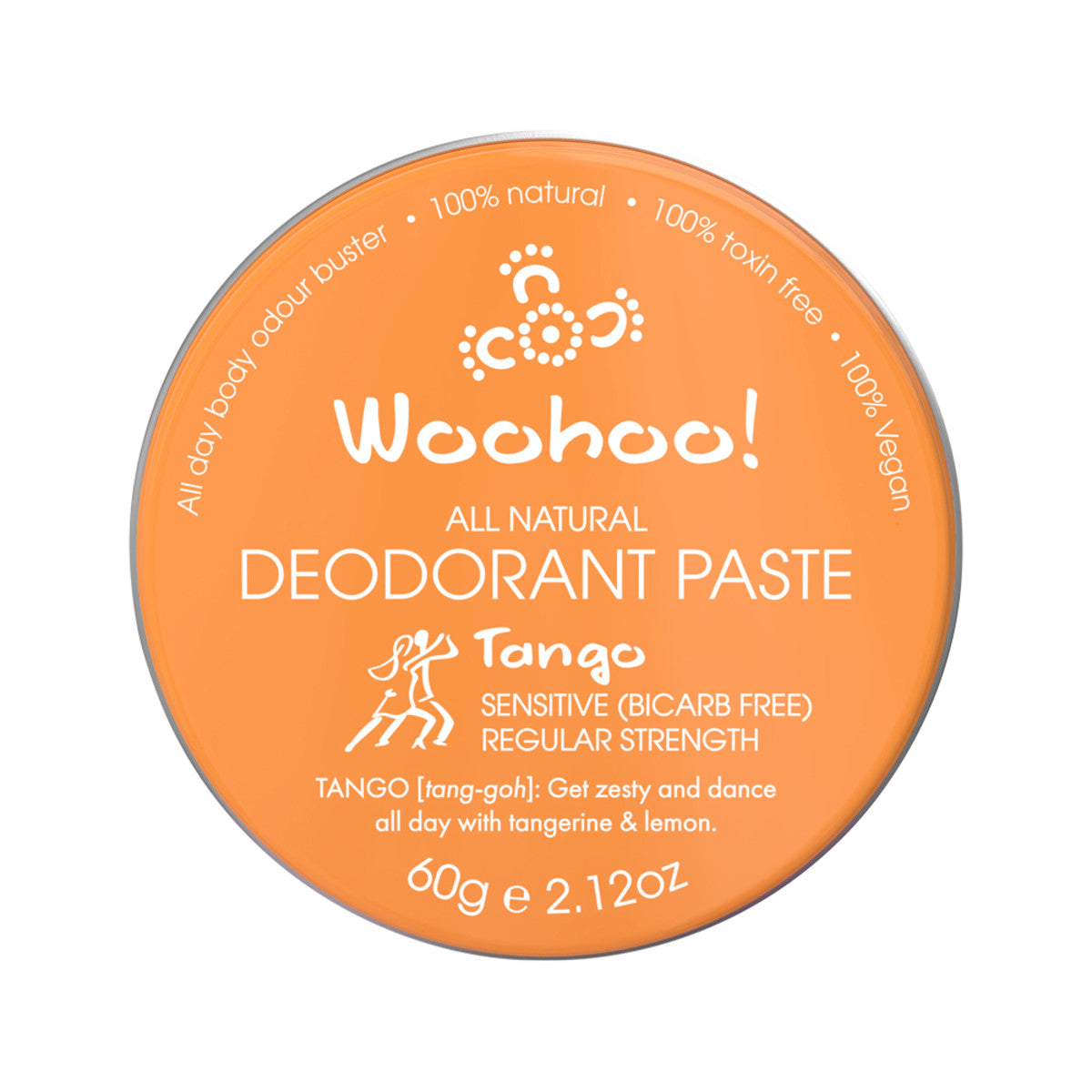 Woohoo Deodorant Paste Tango (sensitive) Tin 60g