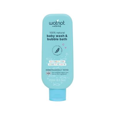 Wotnot Nat Baby Wash And Bubble Bath 250ml