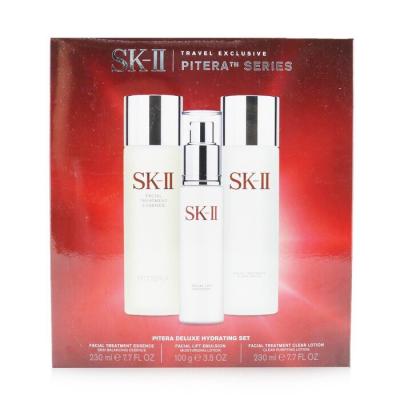 SK II Pitera Deluxe Hydrating  3-Pieces Set: Facial Treatment Essence 230ml + Facial Lift Emulsion 100g + Facial Treatment Clear Lotion 230ml 3pcs