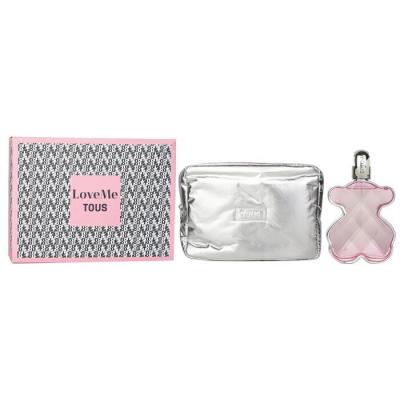 Tous Love Me Eau De Parfum Coffert :  Eau De Perfum 90ml + Bag 2pcs