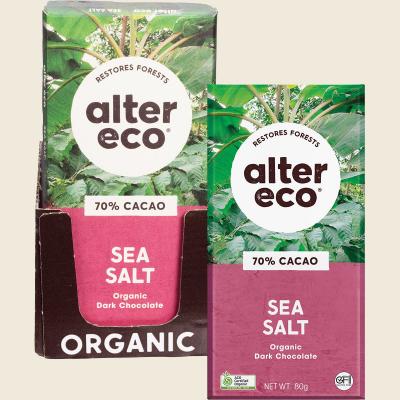 Chocolate Organic Dark Sea Salt 12x80g