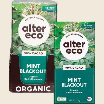 Chocolate Organic Dark Mint Blackout 12x75g