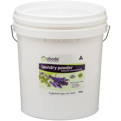 Abode Laundry Powder (front Top) Wild Lav Mint Bucket 15kg