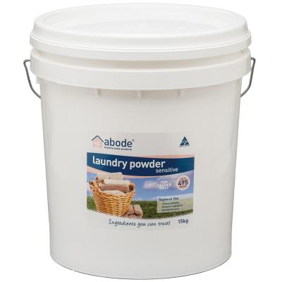 Abode Laundry Powder (front Top) Zero Bucket 15kg