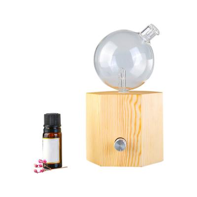 Amrita Court Nebuliser Wooden Base Geometry Hexagon