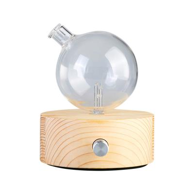 Amrita Court Nebuliser Wooden Base Geometry Round