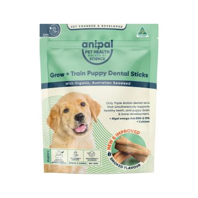 Anipal Grow Train Puppy Dental Sticks Smoked Flvr 160g