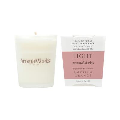 Aromaworks Light Candle Amyris And Orange Small 75g
