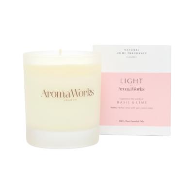 Aromaworks Light Candle Basil And Lime Medium 220g