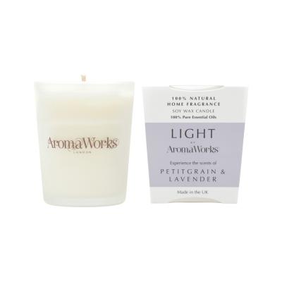 Aromaworks Light Candle Petitgrain Lavender Small 75g