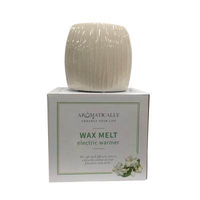 Aromamatic Wax Melt Electric Warmer (2inone) White Textured