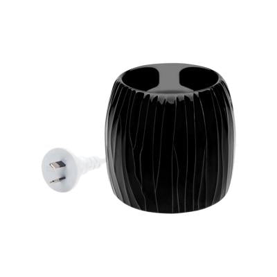 Aromamatic Wax Melt Electric Warmer (2inone) Black Textured