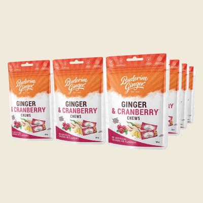 Ginger & Cranberry Chews 12x50g