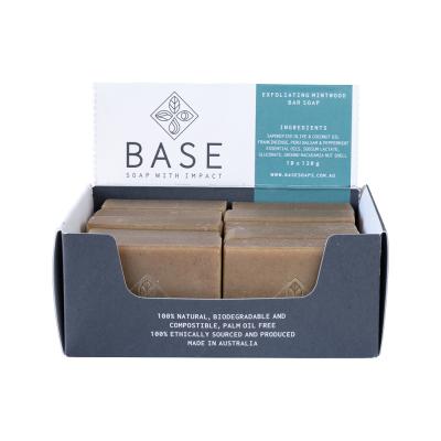 Base Soap Bar Exfoliating Mintwood (raw Bar) 120g X 10