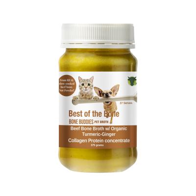 Best Bone Pet Bone Broth Beef Conc Org Turmeric Ginger 375g