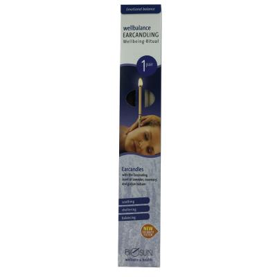 Biosun Ear Candle Wellbalance Lavender Rosemary 1 Pair