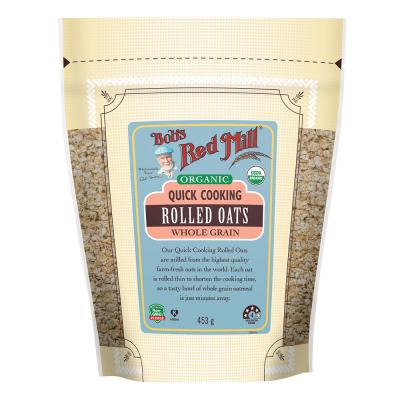 Bobs Red Mill Organic Quick Cooking Rolled Oats (whole Grain) 453g