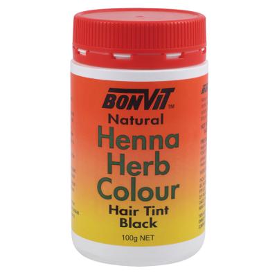 Bonvit Hair Tint Henna Herb Colour Black 100g