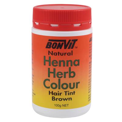 Bonvit Natural Hair Tint Henna Herb Colour (henna & Herb Blend) Brown 100g