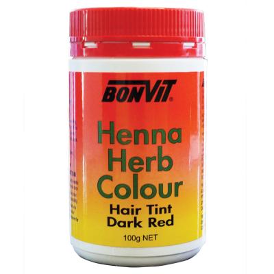 Bonvit Hair Tint Henna Herb Colour Dark Red 100g