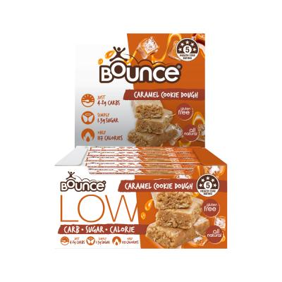 Bounce Low Carb-Sugar-Calorie Bar Caramel Cookie Dough 35g x 15 Display