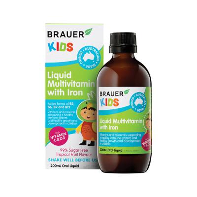 Brauer Kids Multivitamin Liq With Iron 200ml
