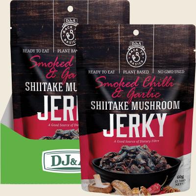 Shiitake Mushroom Jerky Smoked Chilli & Garlic 12x60g