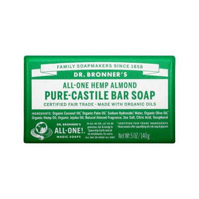 Dr. Bronner's Pure Castile Bar Soap (hemp) Almond 140g