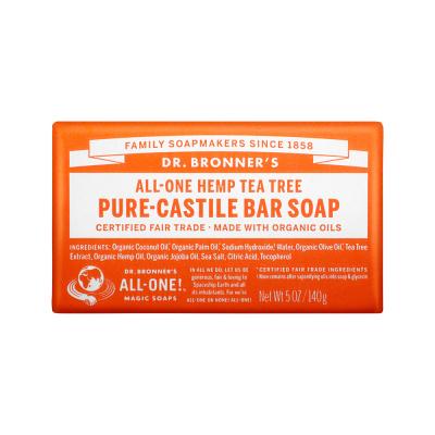 Dr. Bronner's Pure Castile Bar Soap (hemp) Tea Tree 140g