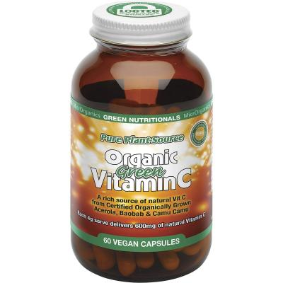 Organic Green Vitamin C 600mg 60 Caps