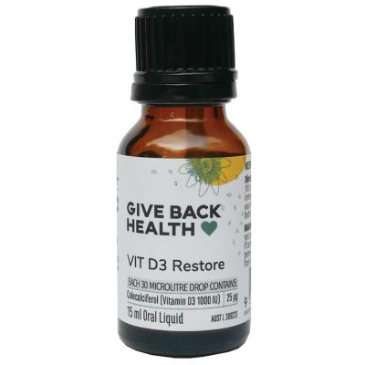 Give Back Health Vit D3 Restore 15ml
