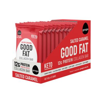 Googys Bar Collagen (good Fat) Salted Caramel 45g X 12 Disp