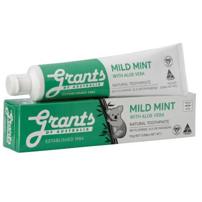 Grants Toothpaste Mild Mint With Aloe Vera 110g