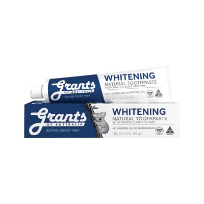 Grants Of Australia Natural Toothpaste Whitening With Baking Soda & Peppermint 110g