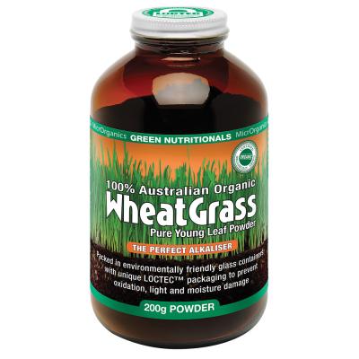 Green Nutritionals Org Austn Wheatgrass Powder 200g