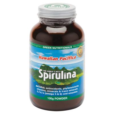 Green Nutritionals Spirulina Hawaiian Pacifica Powder 100g