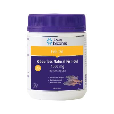 H.blooms Odourless Natural Fish Oil 1000mg 400c