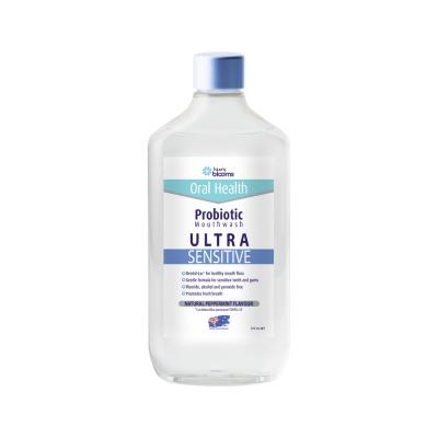 H.blooms Oral Health Probiotic Mthwash Ultra Sens Pmint 375ml