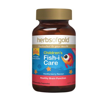 Herbs Of Gold Childrens Fish I Care Chewable 60c
