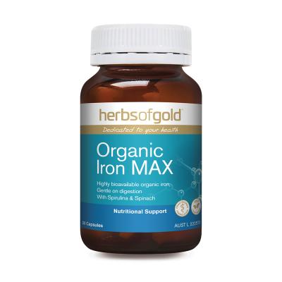 Herbs Of Gold Organic Iron Max *sell Thru, New Sku 2835562*