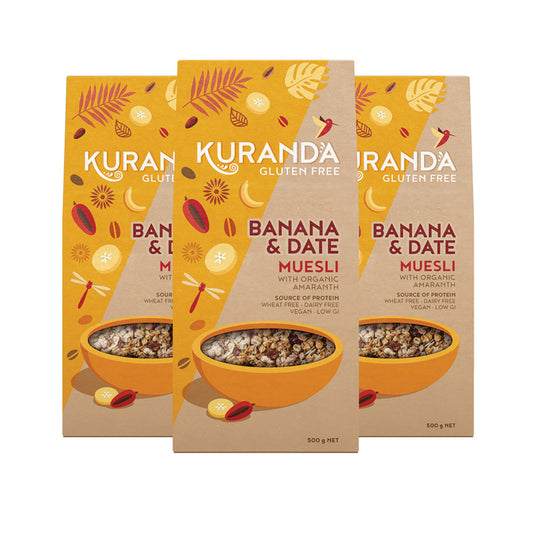 Kuranda Gluten Free Muesli Banana And Date 3kg