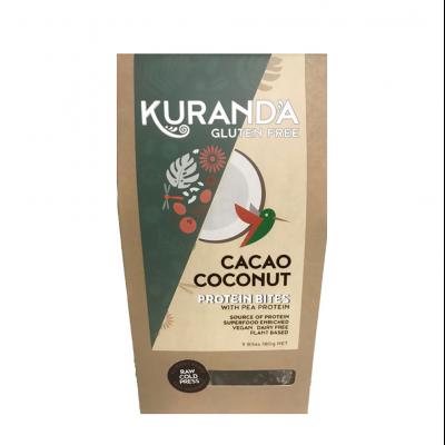 Kuranda Glut Free Protein Bites Cacao Coconut 20g X 9
