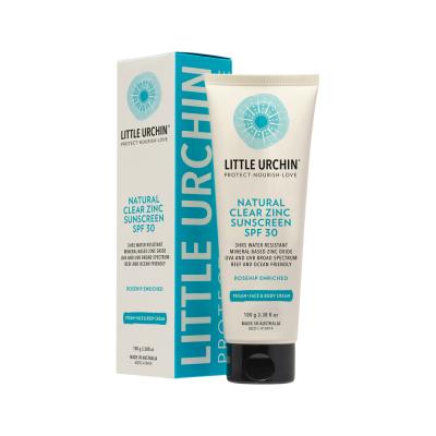Little Urchin Nat Sunscreen Zinc Clear Spf 30 100g