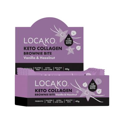 Locako Brownie Bite Vanilla Hazelnut 40g X 15 Display